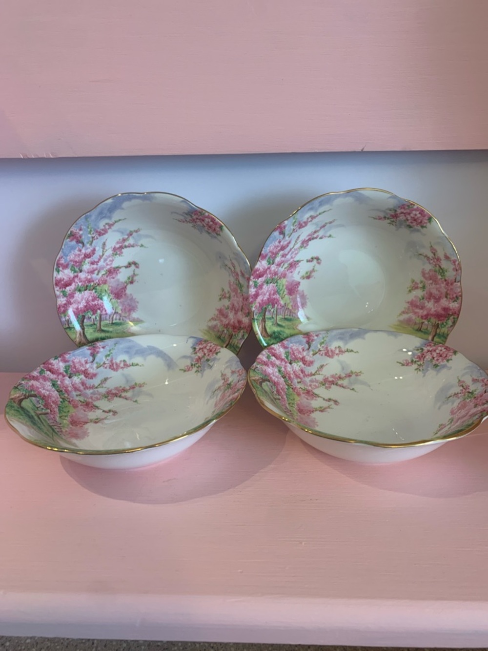 Royal Albert Blossom Time Set of 4 bowls
